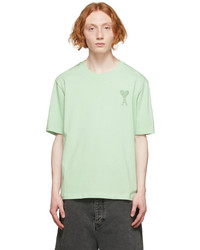 AMI Alexandre Mattiussi Green Ami De Coeur T Shirt