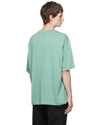 AMI Alexandre Mattiussi Green Ami De Cur Big Patch T Shirt