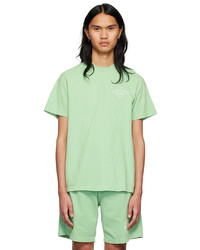 Sporty & Rich Green Cotton T Shirt