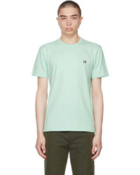 MAISON KITSUNÉ Green Grey Fox Head Patch Classic T Shirt