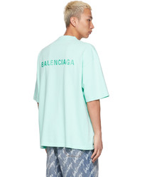 Balenciaga Green Logo T Shirt