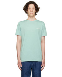 A.P.C. Green Polyester T Shirt