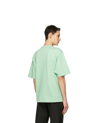 Acne Studios Green Printed T Shirt
