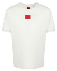 Hugo Logo Patch Cotton T Shirt