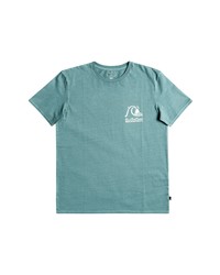 Quiksilver Modern Fit Keeping It Salty Graphic Tee In Sea Pine At Nordstrom
