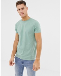 ASOS DESIGN Organic T Shirt With Crew Neck In Green Bay