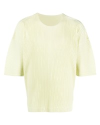 Homme Plissé Issey Miyake Pleated Dropped Shoulders T Shirt