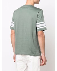 Eleventy Striped Border T Shirt