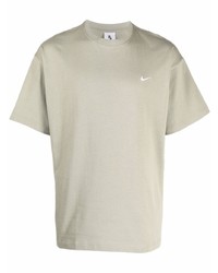 Nike Swoosh Embroidery Cotton T Shirt