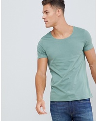 ASOS DESIGN T Shirt With Scoop Neck In Green Bay