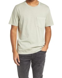Billy Reid Washed Organic Cotton Pocket T Shirt In Stone Grey At Nordstrom
