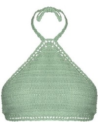 Mint Crochet Bikini Top