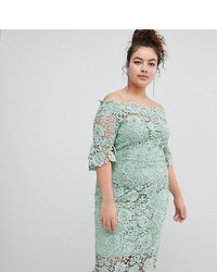 Mint Crochet Bodycon Dress