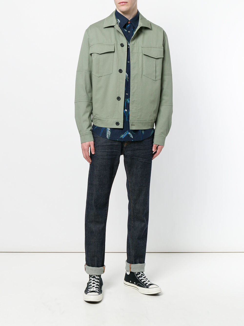 Ps By Paul Smith Chest Pocket Denim Jacket, $193 | farfetch.com | Lookastic