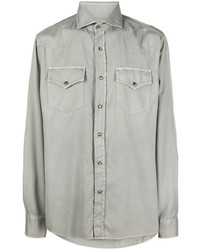 Brunello Cucinelli Long Sleeve Western Shirt