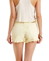 Charlotte Russe Colored Cut Off High Waisted Denim Shorts