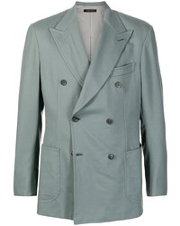 Brioni Fitted Double Breasted Blazer