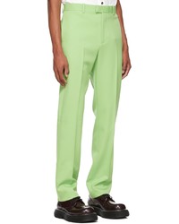 Bottega Veneta Green Wool Trousers
