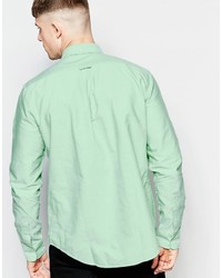 Lacoste Oxford Shirt In Green Regular Fit