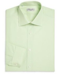 Charvet Regular Fit Solid Cotton Dress Shirt