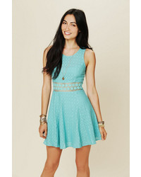 Free People Fitted With Daisies Dress