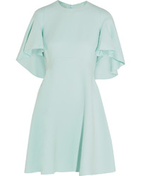 Giambattista Valli Satin Trimmed Crepe Mini Dress