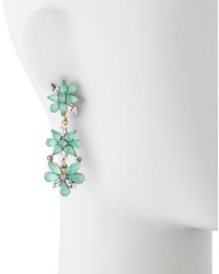 Lydell NYC Floral Double Drop Earrings Mintgolden