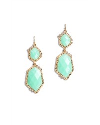 Ily Couture Harlow Drop Earrings Mint