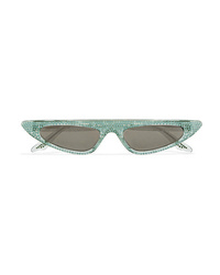 Mint Embellished Sunglasses