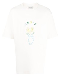 Drôle De Monsieur Embroidered Design T Shirt