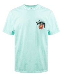 Stussy Graphic Skull Print T Shirt