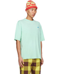 Acne Studios Green Embroidered T Shirt
