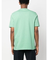 PS Paul Smith Logo Embroidered Organic Cotton T Shirt