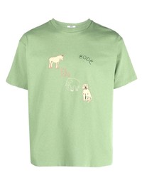Bode Tiny Zoo Short Sleeve T Shirt