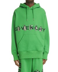 Givenchy X Josh Smith Reaper 4g Oversize Hoodie In 339 Apple Green At Nordstrom