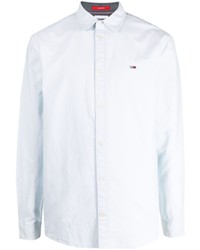 Tommy Jeans Logo Embroidered Cotton Shirt