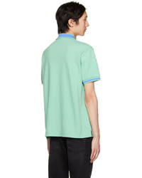 VERSACE JEANS COUTURE Green Embroidered Polo