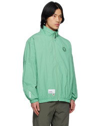 AAPE BY A BATHING APE Green Embroidered Jacket