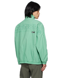 AAPE BY A BATHING APE Green Embroidered Jacket