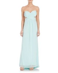 Olivia Harris Strapless Crystal Detail Gown