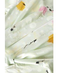 Topshop Marble Floral Wrap Dress