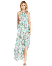 Lovers + Friends Floral Flashback Maxi Dress In Green Xs M