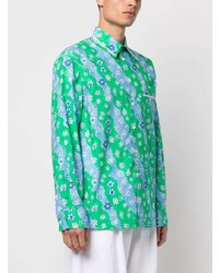Marni Cotton Floral Print Shirt