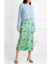 BERNADETTE Floral Print Midi Skirt