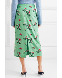 BERNADETTE Floral Print Midi Skirt