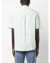 Lanvin Abstract Flower Print Cotton Shirt