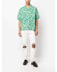 Rhude Daisy Print Cotton Shirt