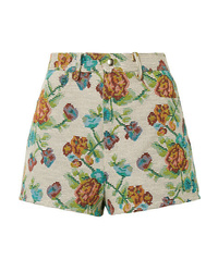 Mint Floral Shorts