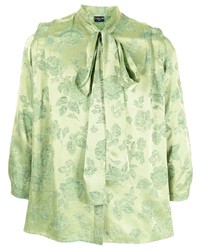 COOL T.M Floral Jacquard Satin Shirt