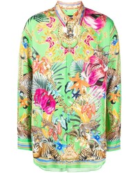 Camilla Floral Print Silk Shirt